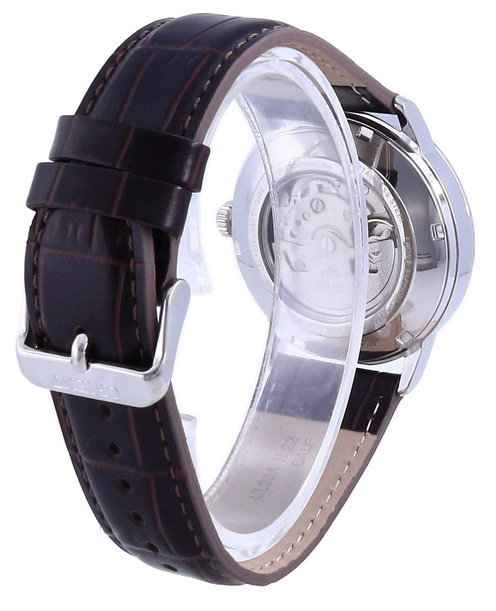 Orient Contemporary White Dial Leather Automatik RA-AC0F12S10B RA-AC0F12S30B Herrenuhr