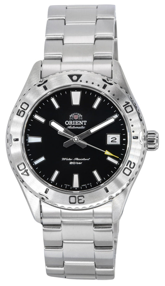 Orient Sports Mako Edelstahl Schwarzes Zifferblatt Automatik Taucher RA-AC0Q01B10B RA-AC0Q01B30B 200M Herrenuhr