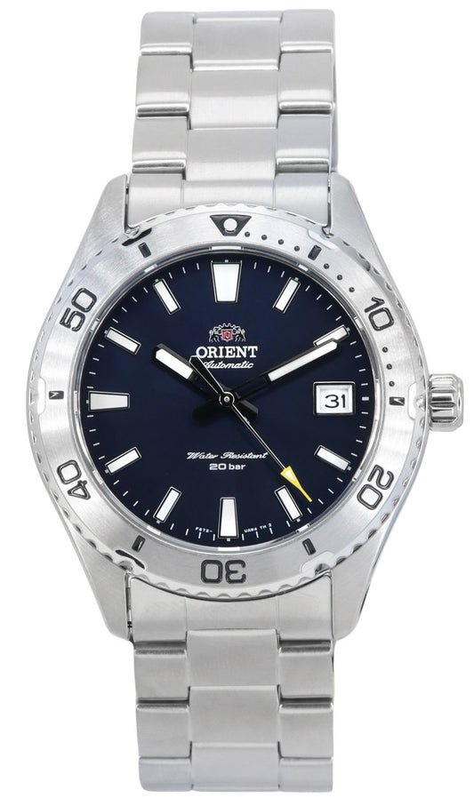 Orient Sports Mako Edelstahl Blaues Zifferblatt Automatik Taucher RA-AC0Q02L10B RA-AC0Q02L30B 200M Herrenuhr