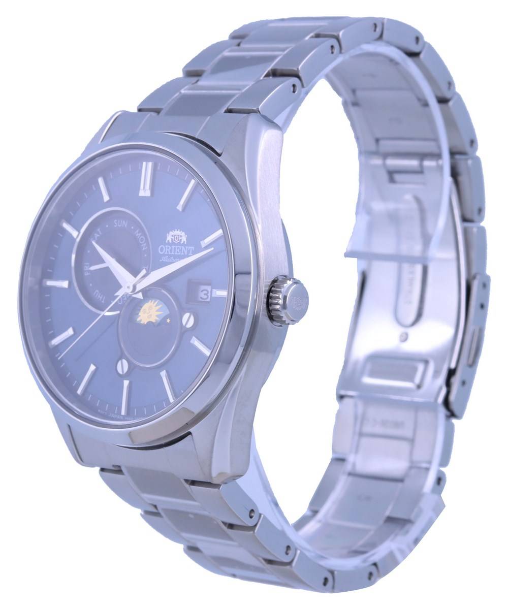 Orient Contemporary Sun & Moon Blaues Zifferblatt Automatik RA-AK0308L10B RA-AK0308L30B Herrenuhr