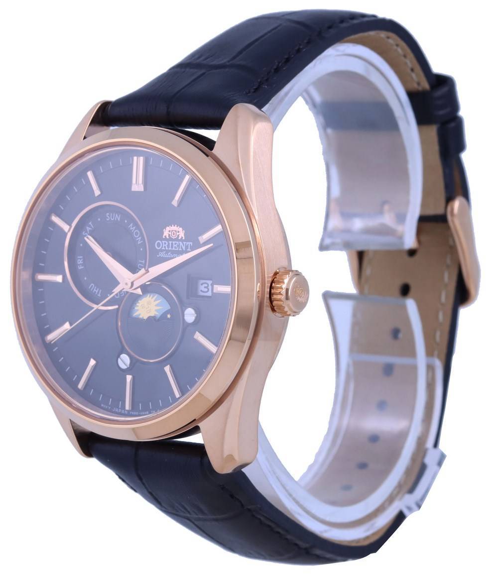 Orient Classic Sun & Moon Gen Schwarzes Zifferblatt Automatik RA-AK0309B10B RA-AK0309B30B Herrenuhr