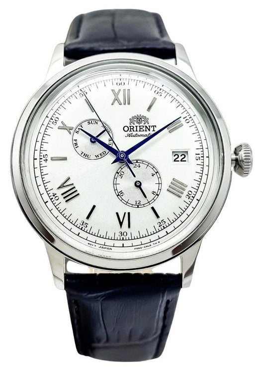 Orient Bambino Version 8 Classic Lederarmband White Dial Automatik RA-AK0701S10B RA-AK0701S30B Herrenuhr