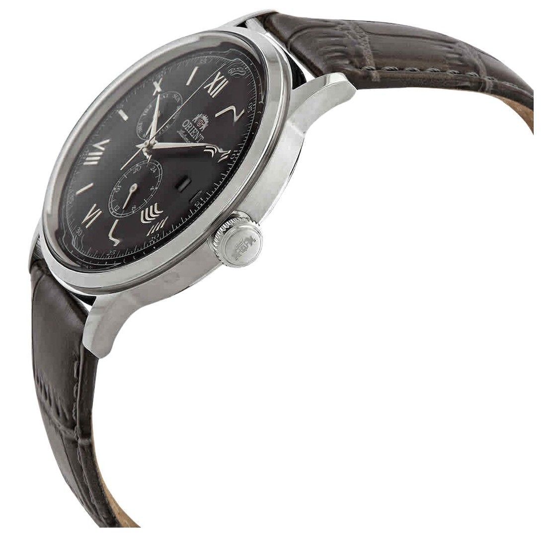 Orient Bambino Version 8 Classic Lederarmband Graues Zifferblatt Automatik RA-AK0704N10B Herrenuhr