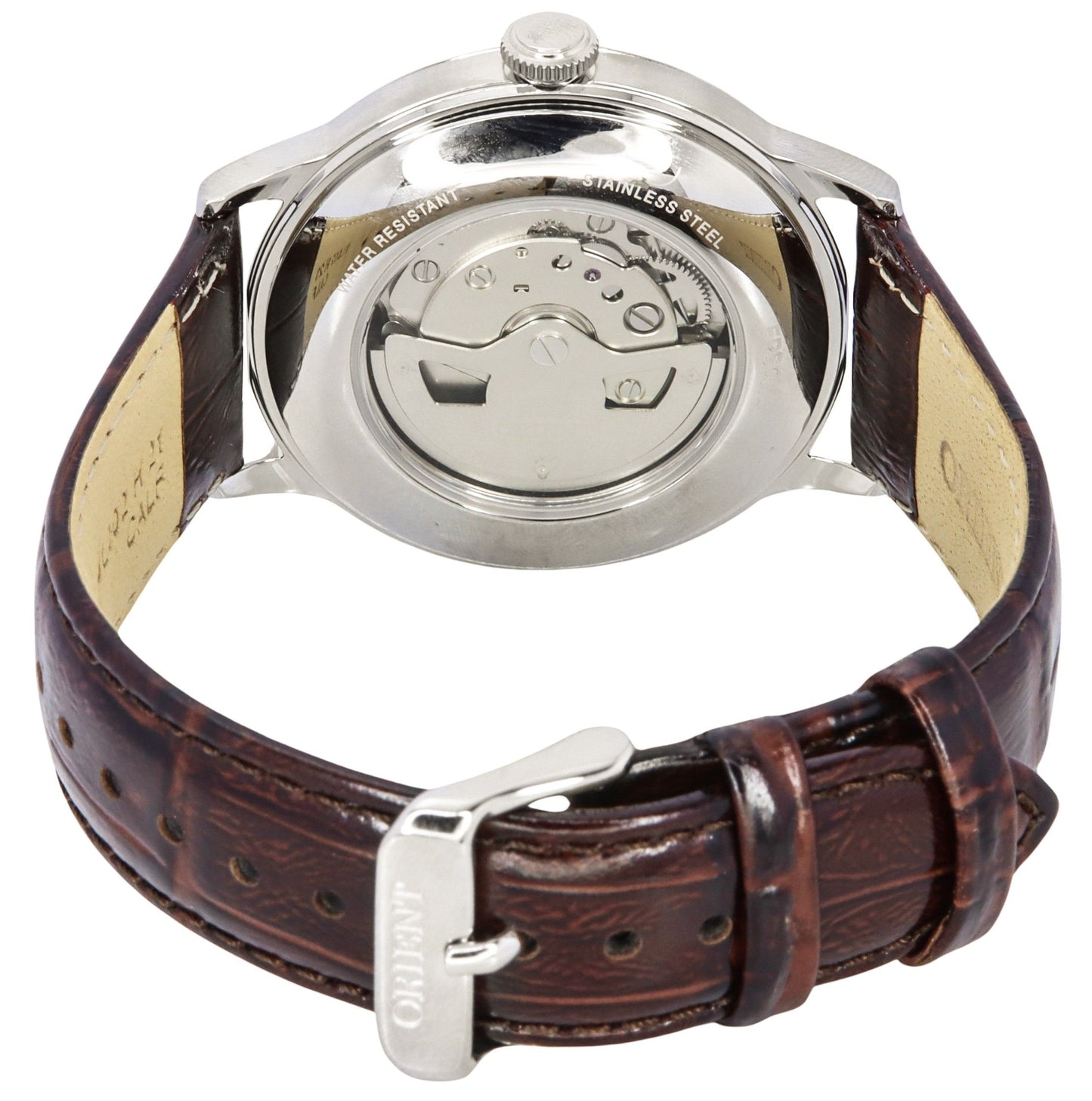 Orient Bambino GMT Version 8 Lederarmband Red Dial Automatik RA-AK0705R10B RA-AK0705R30B Herrenuhr