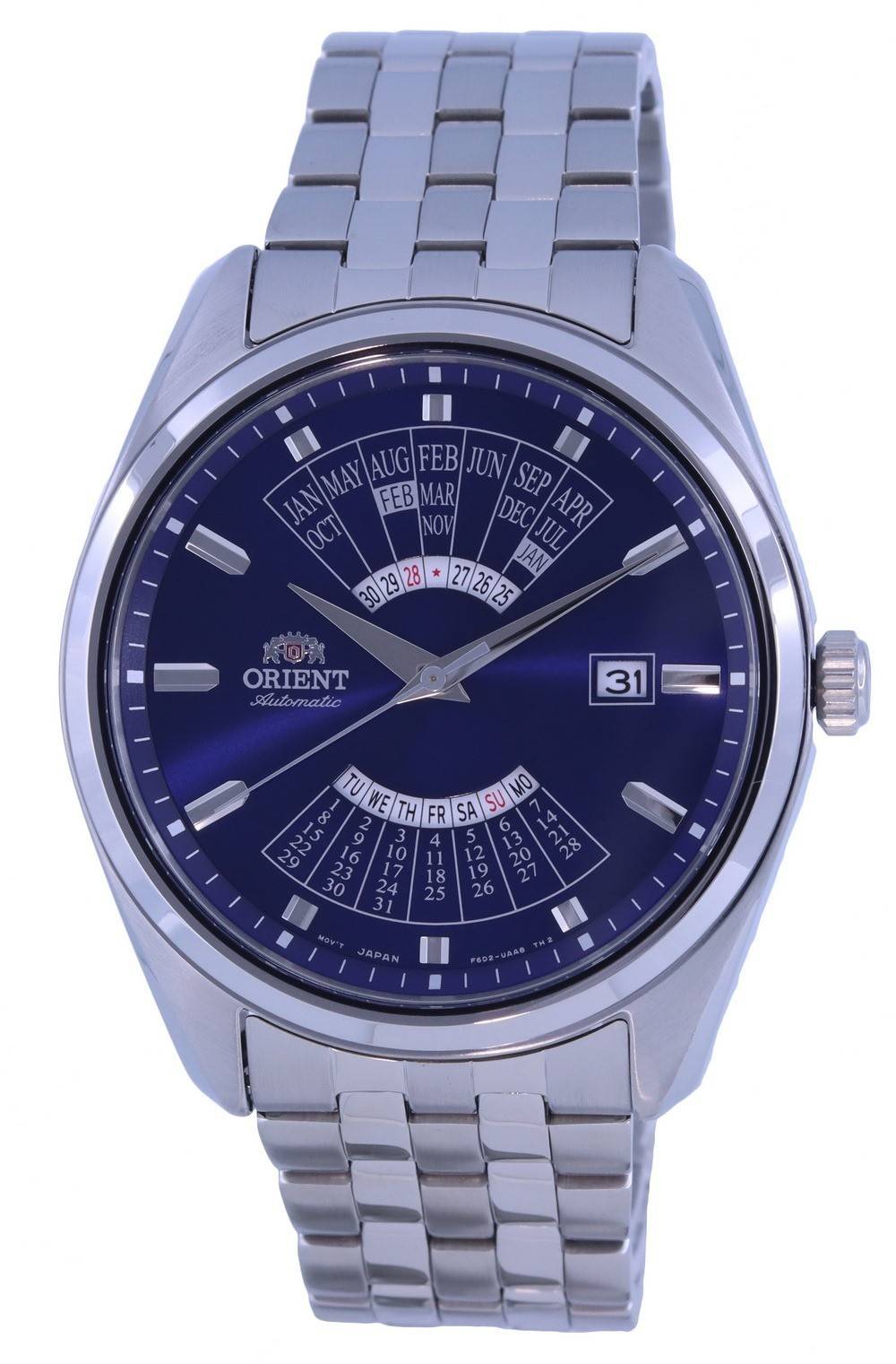 Orient Multi Year Calendar Blaues Zifferblatt Edelstahl Automatik RA-BA0003L10B Herrenuhr