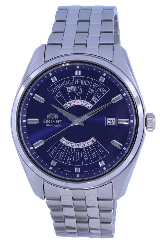 Orient Multi Year Calendar Blaues Zifferblatt Edelstahl Automatik RA-BA0003L10B Herrenuhr
