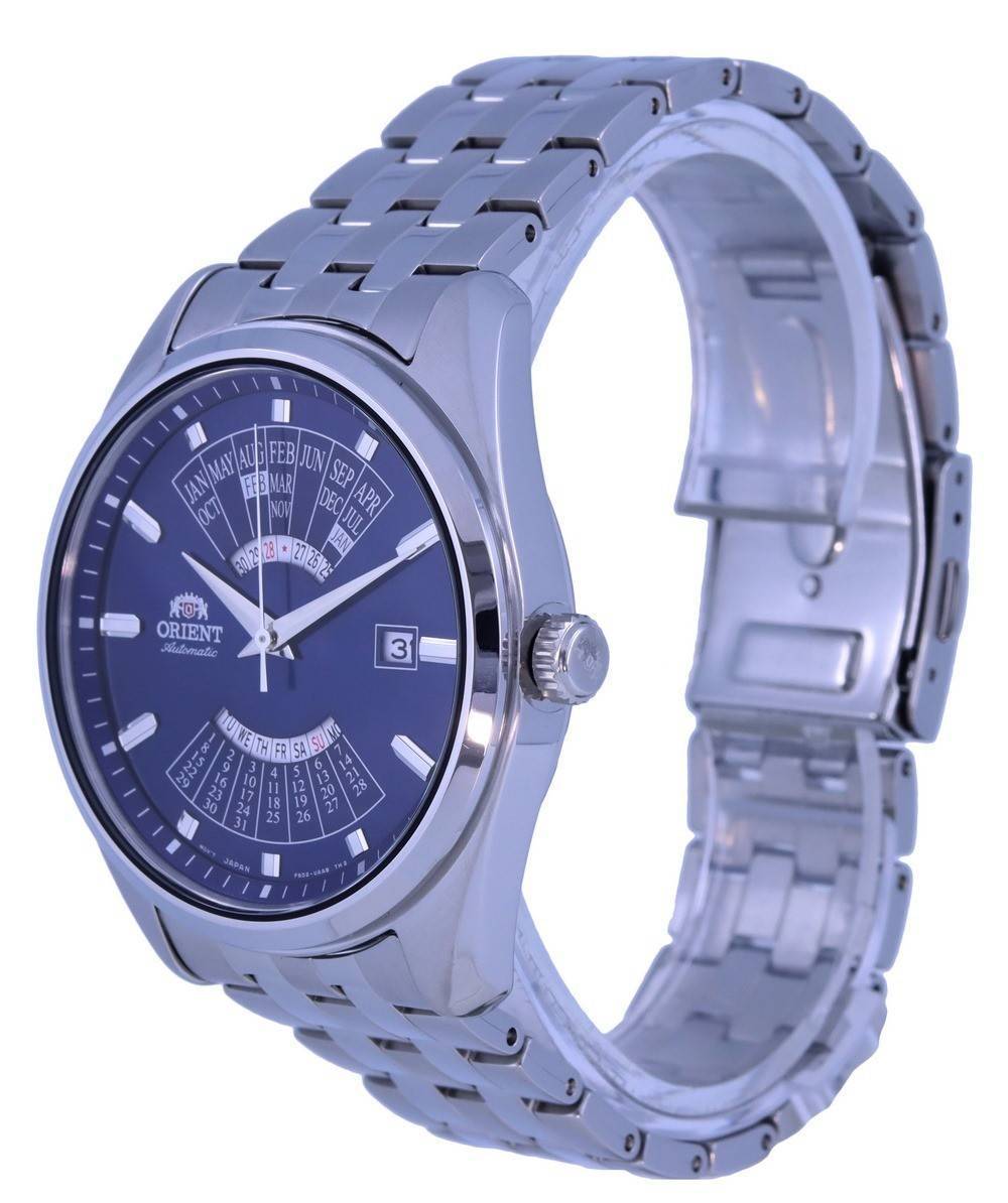 Orient Multi Year Calendar Blaues Zifferblatt Edelstahl Automatik RA-BA0003L10B Herrenuhr