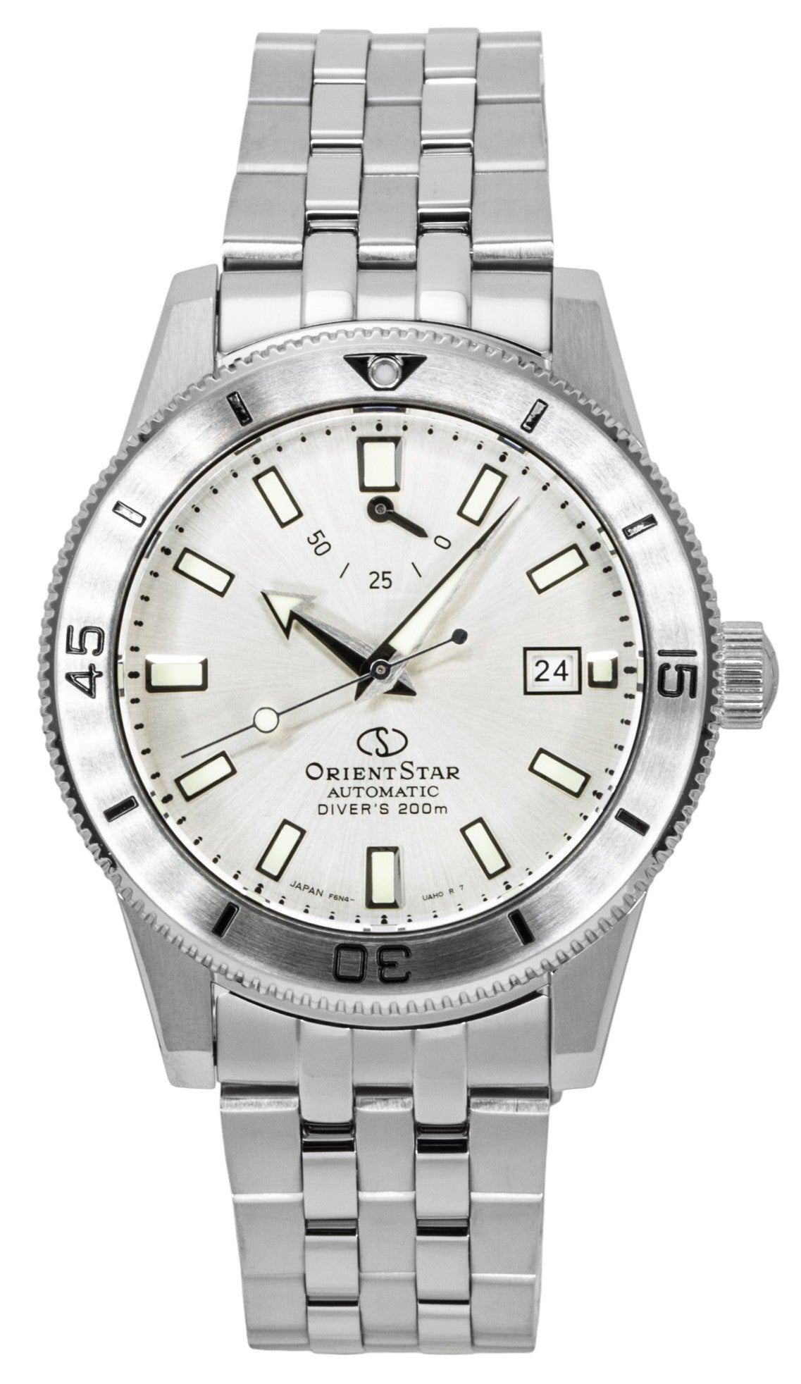 Orient Star 1964 1st Edition Edelstahl Silberfarbenes Zifferblatt Automatik Taucher RE-AU0502S 200M Herrenuhr