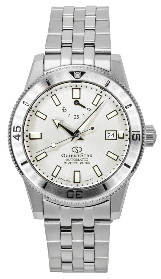 Orient Star 1964 1st Edition Edelstahl Silberfarbenes Zifferblatt Automatik Taucher RE-AU0502S 200M Herrenuhr