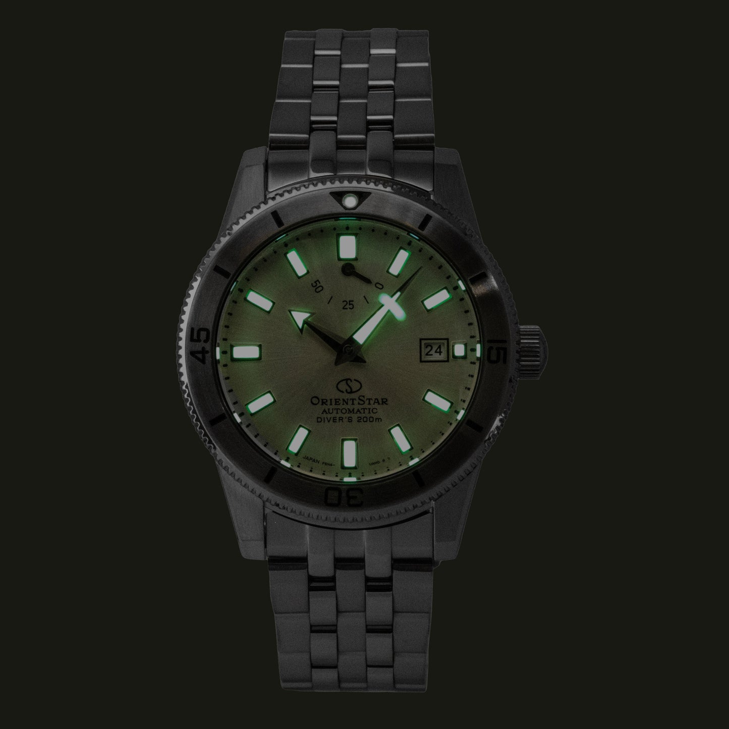 Orient Star 1964 1st Edition Edelstahl Silberfarbenes Zifferblatt Automatik Taucher RE-AU0502S 200M Herrenuhr