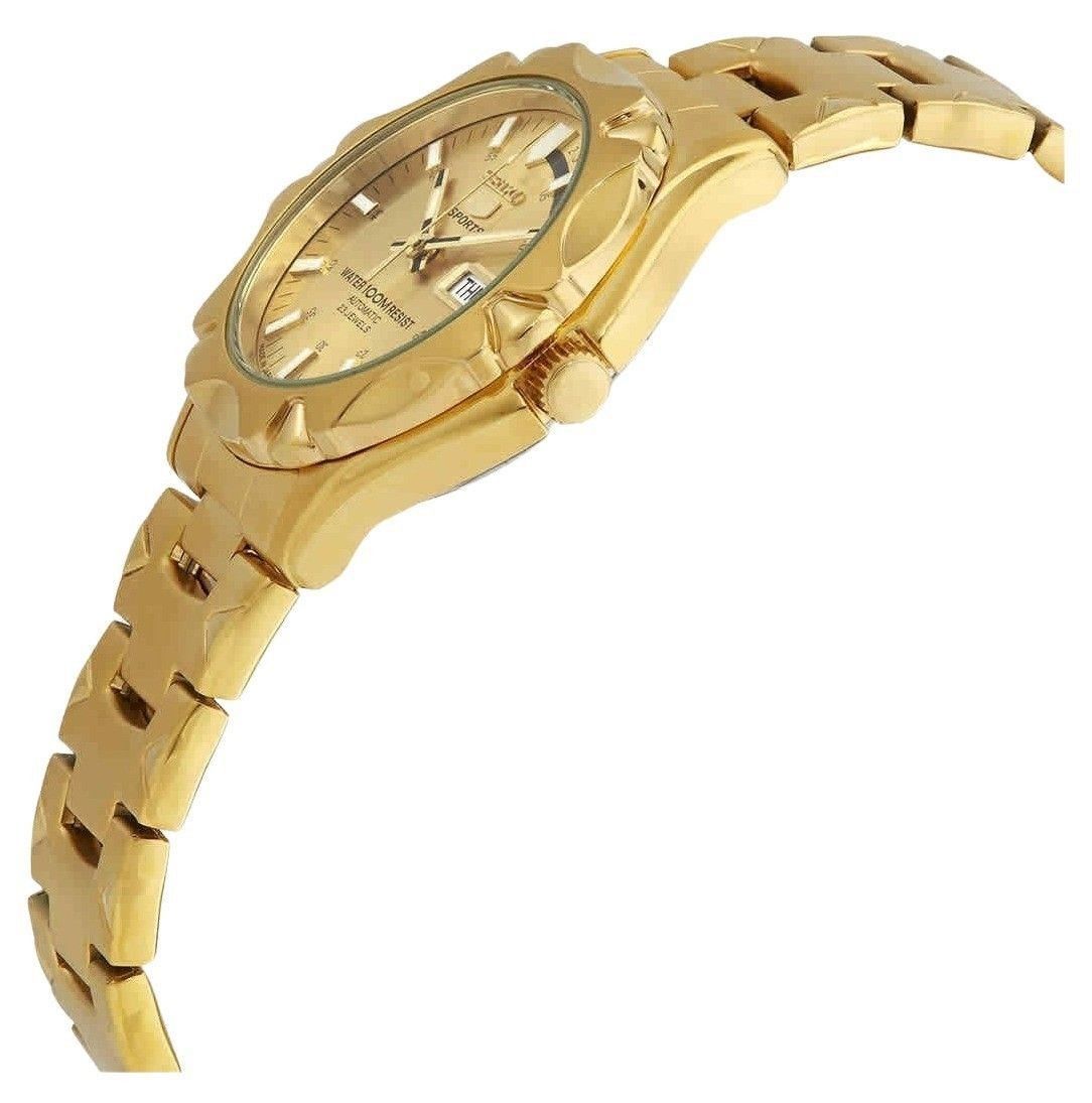 General?berholt Seiko 5 Sports Goldfarben Edelstahl Gold Dial Automatik SNZ450J1 100M Herrenuhr