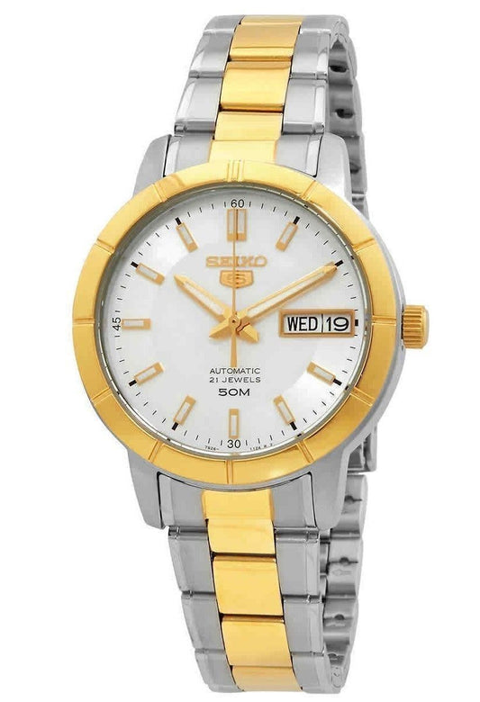 Generalüberholt Seiko 5 Automatik Silberfarbenes Zifferblatt SNK892 SNK892K1 SNK892K Damenuhr