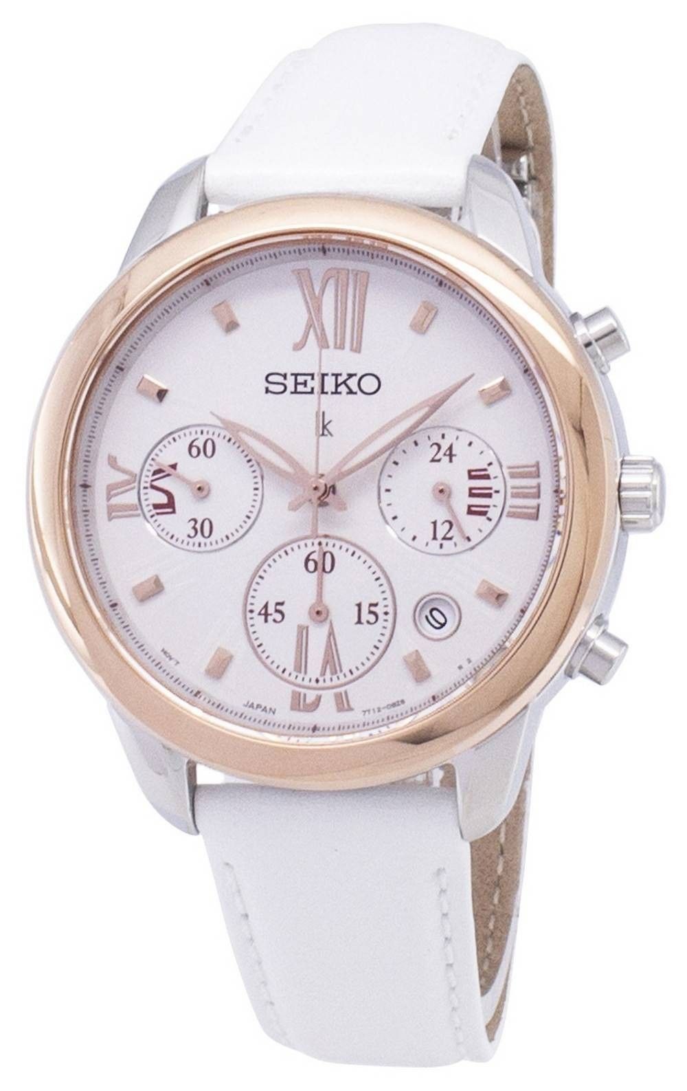 Generalüberholt Seiko Lukia Chronograph Quarz SRWZ84 SRWZ84P1 SRWZ84P Damenuhr