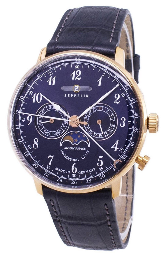 General?berholt Zeppelin Series LZ 129 Hindenburg Germany Made 7038-3 70383 Herrenuhr