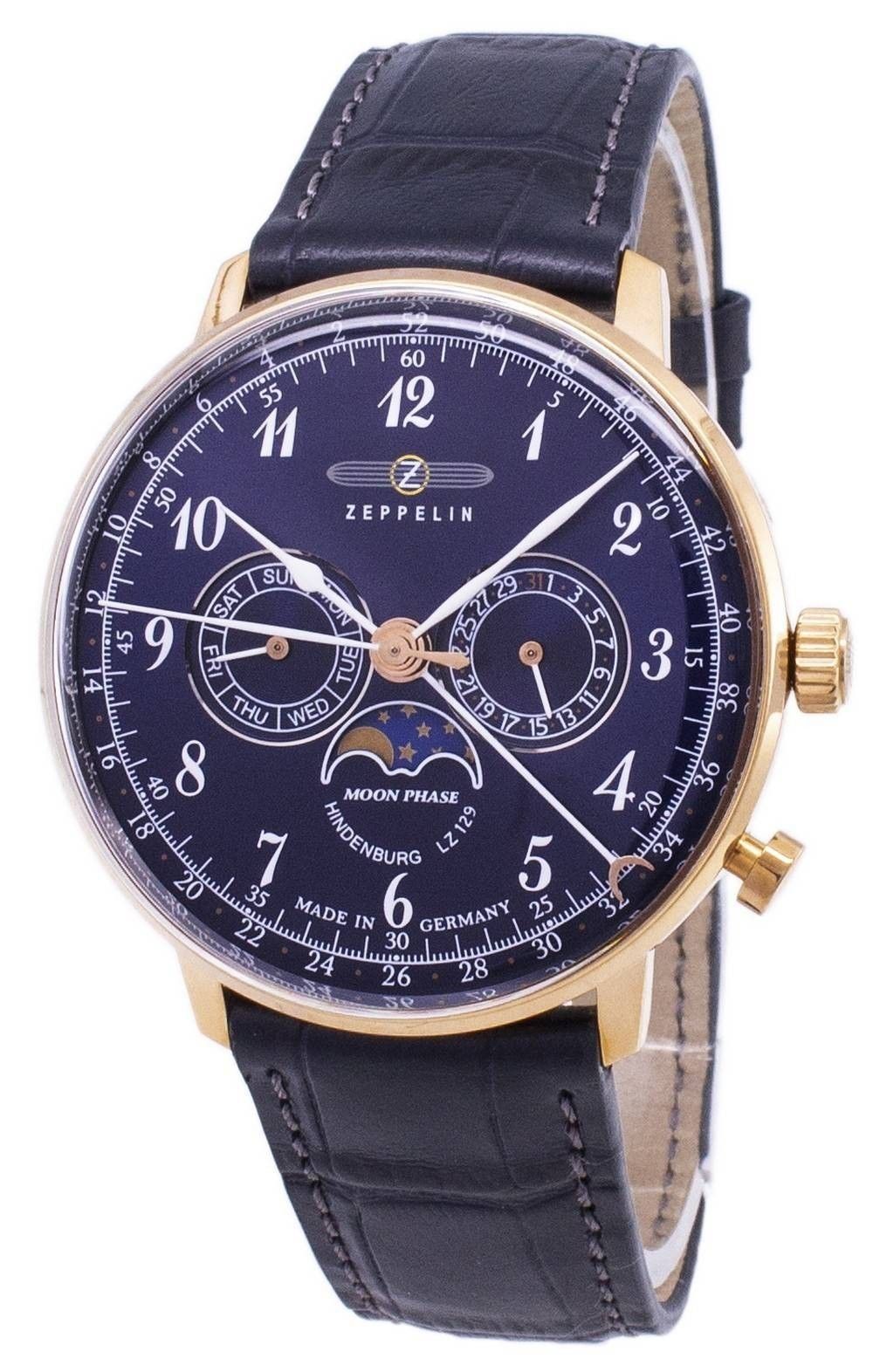 General?berholt Zeppelin Series LZ 129 Hindenburg Germany Made 7038-3 70383 Herrenuhr