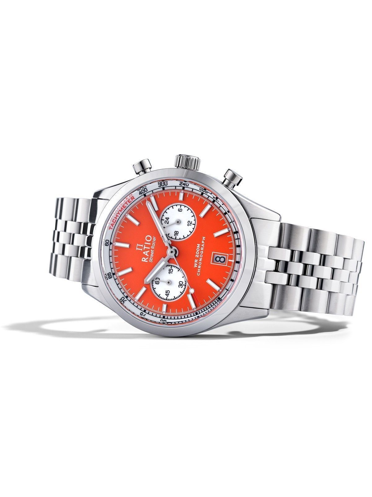 Ratio Street Racer Chronograph RTC016 200M Orange Reverse Panda Dial Limited Edition Watch