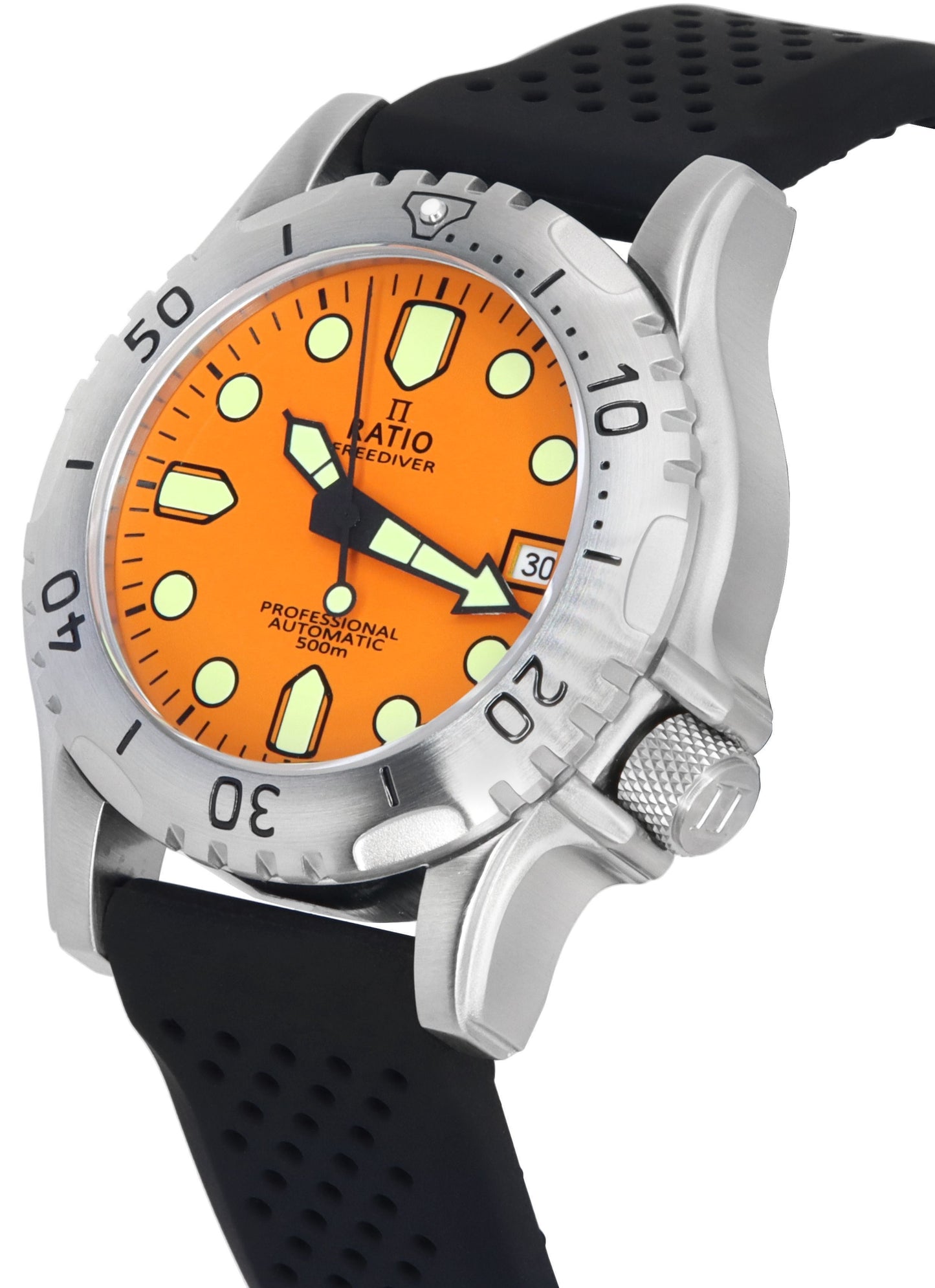 Ratio FreeDiver Professional Sapphire Orange Dial Automatik RTF017 500M Herrenuhr