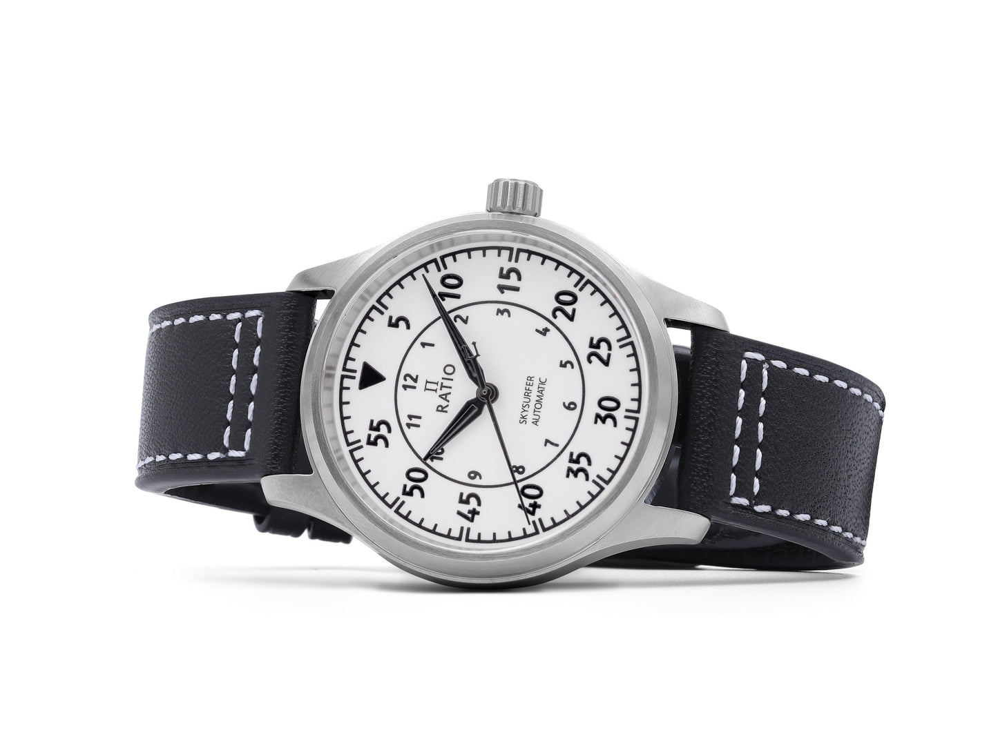 Ratio Skysurfer Pilot Full Luminous Dial Leather Automatik RTS324 200M Herrenuhr