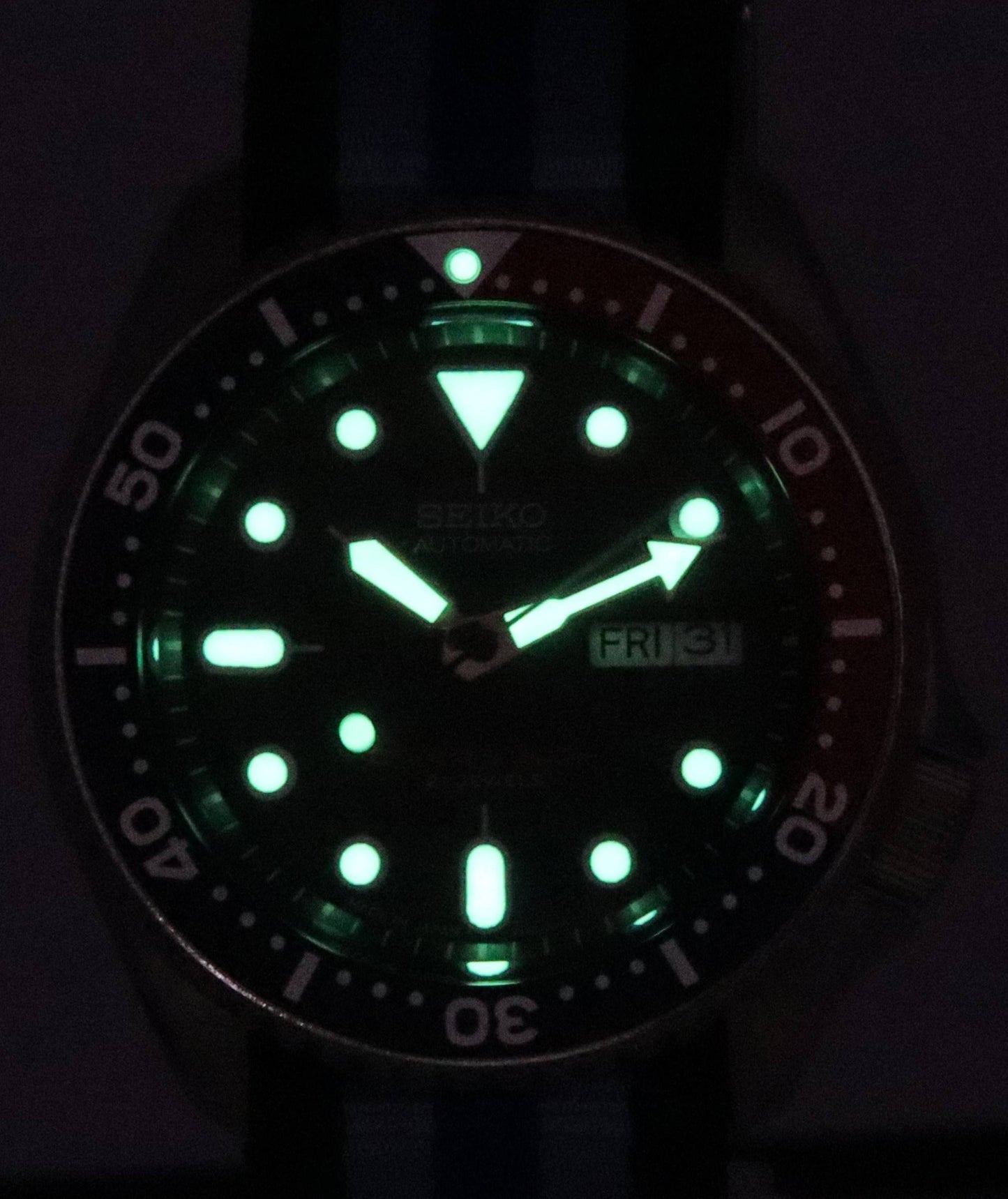 Seiko Blaues Zifferblatt Automatik Taucher SKX009J1-var-NATO20 200M Herrenuhr