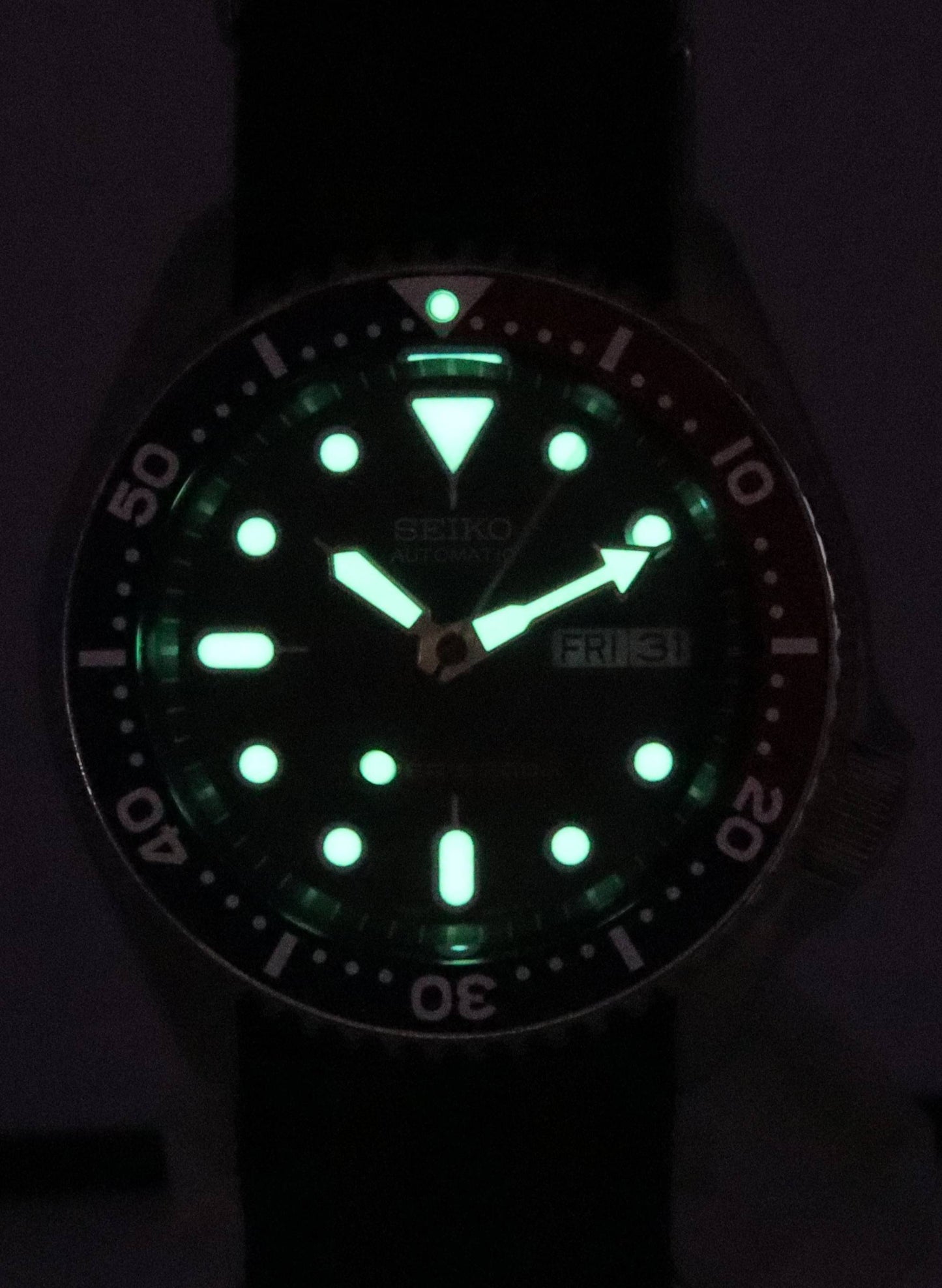 Seiko Blaues Zifferblatt Automatik Taucher SKX009K1-var-NATO22 200M Herrenuhr