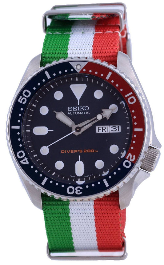 Seiko Automatik Taucher Polyester SKX009K1-var-NATO23 200M Herrenuhr