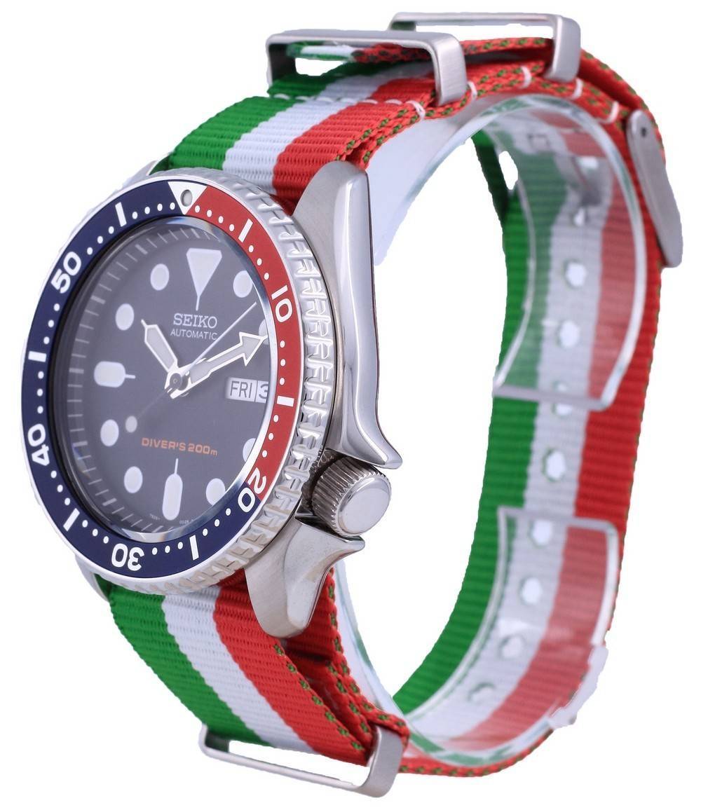 Seiko Automatik Taucher Polyester SKX009K1-var-NATO23 200M Herrenuhr