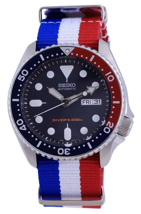 Seiko Automatik Taucher Polyester SKX009K1-var-NATO25 200M Herrenuhr