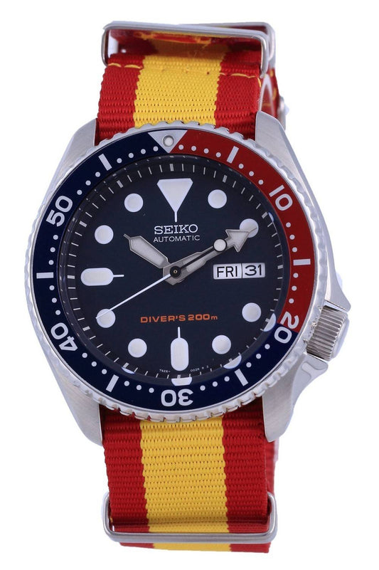 Seiko Automatik Taucher Polyester SKX009K1-var-NATO29 200M Herrenuhr