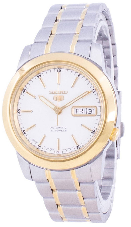 Seiko 5 Silberfarbenes Zifferblatt Automatik SNKE54J SNKE54J1 SNKE54J Herrenuhr
