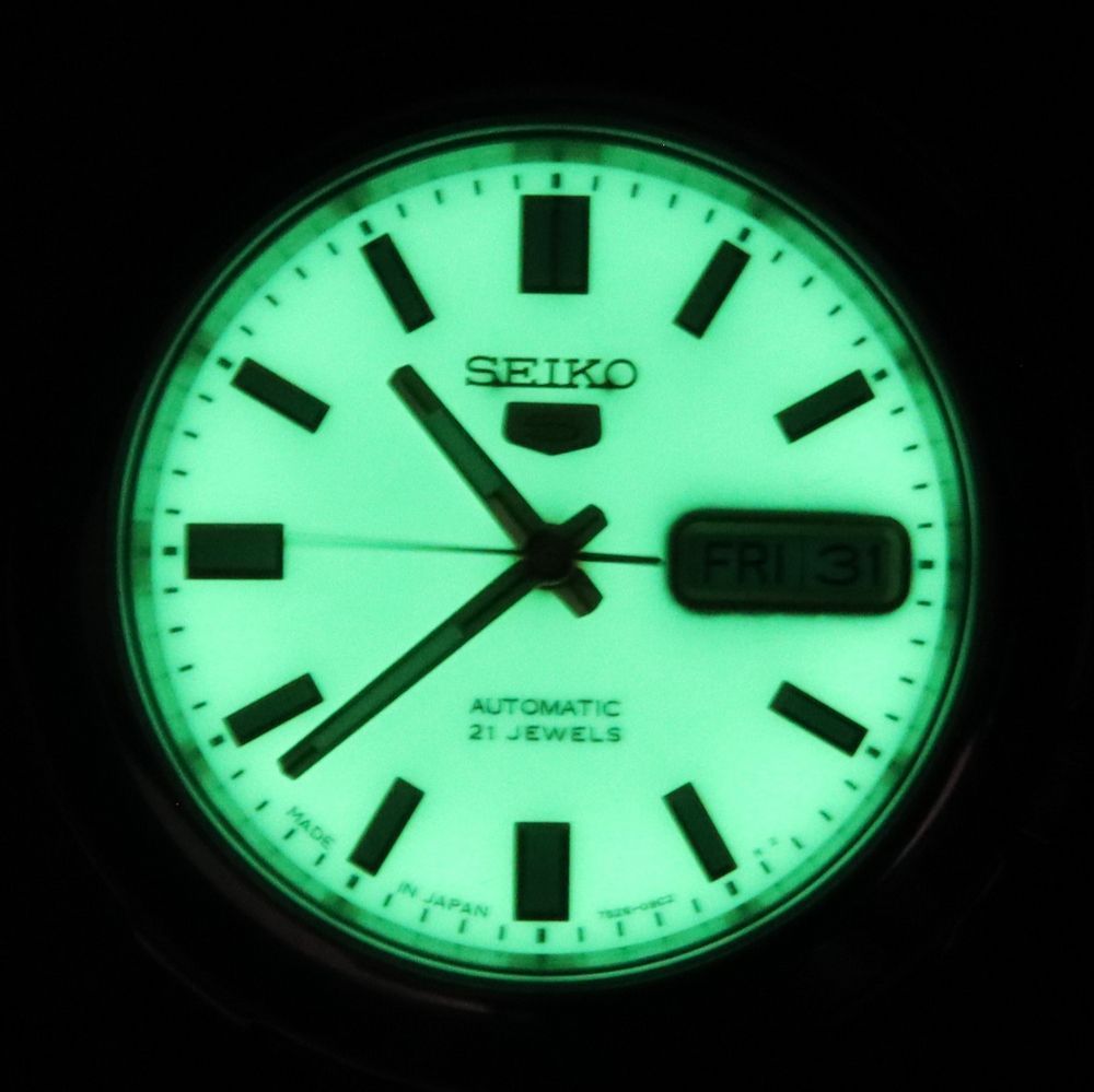 Seiko 5 Edelstahl Gr?nes Zifferblatt Automatik SNKK19 SNKK19J1 SNKK19J Herrenuhr