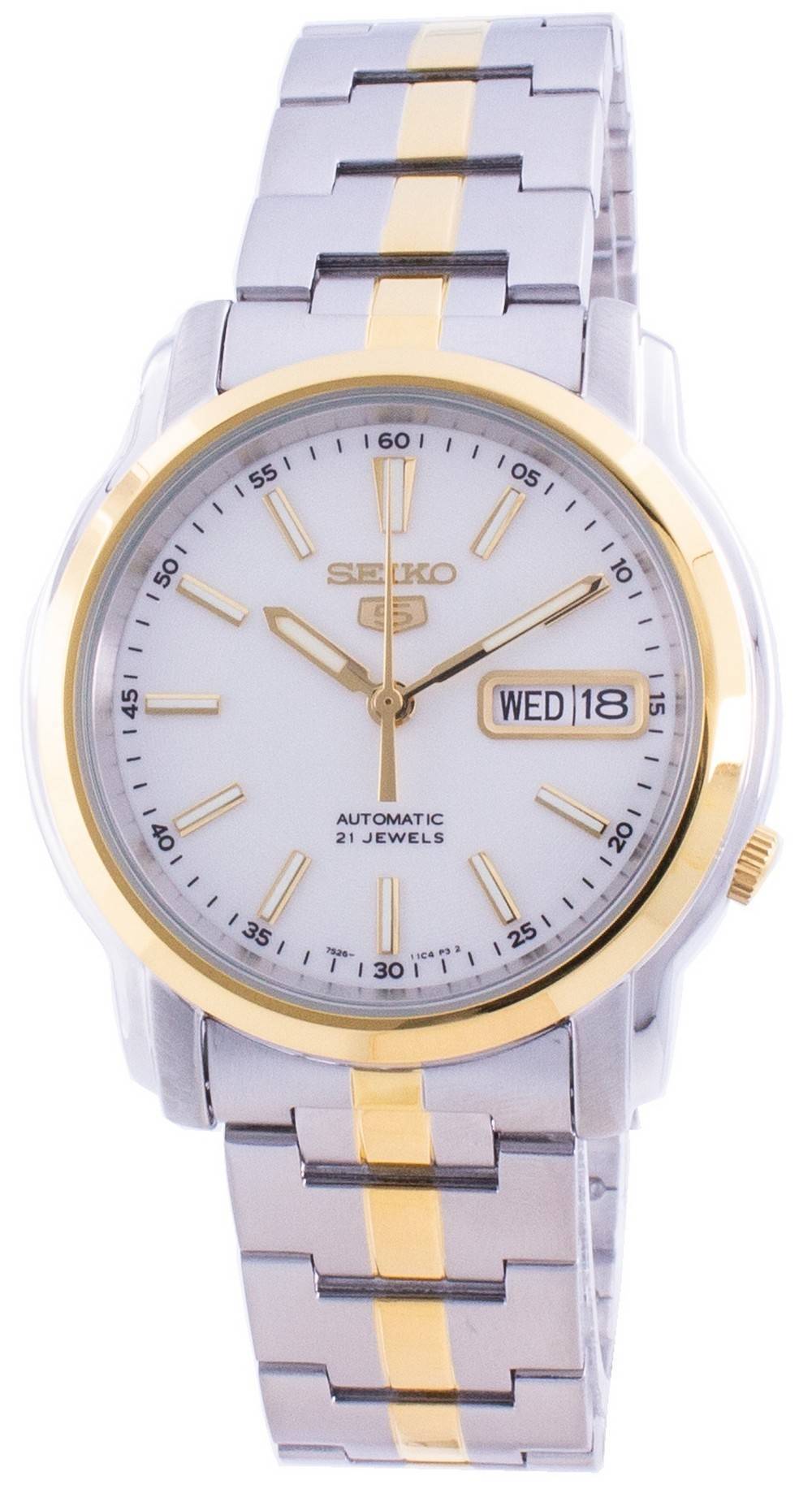 Seiko 5 Automatik White Dial SNKL84 SNKL84K1 SNKL84K Herrenuhr