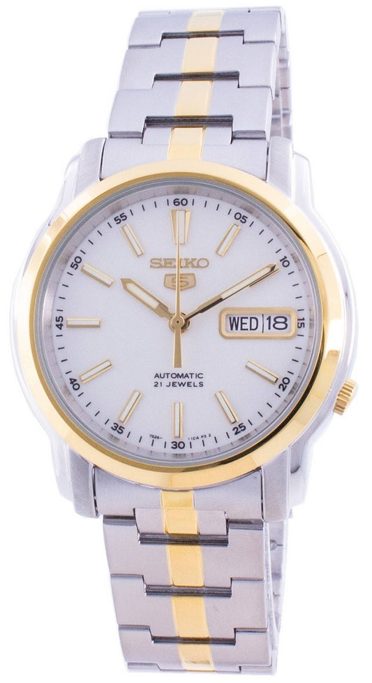 Seiko 5 Automatik White Dial SNKL84 SNKL84K1 SNKL84K Herrenuhr