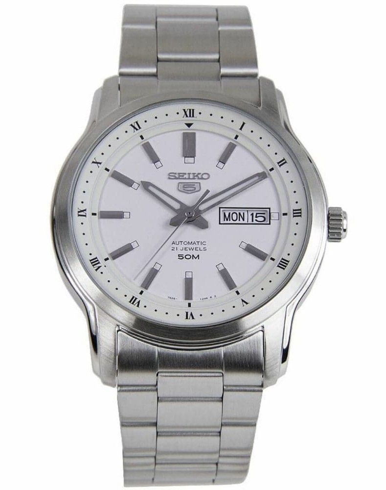 Seiko 5 Automatik White Dial SNKP09 SNKP09K1 SNKP09K Herrenuhr