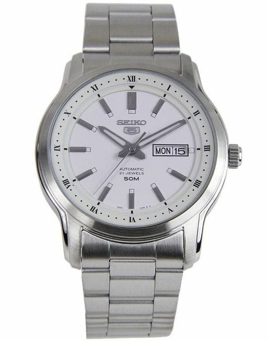 Seiko 5 Automatik White Dial SNKP09 SNKP09K1 SNKP09K Herrenuhr