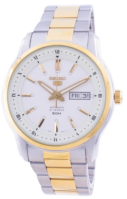Seiko 5 Automatik White Dial SNKP14 SNKP14K1 SNKP14K Herrenuhr