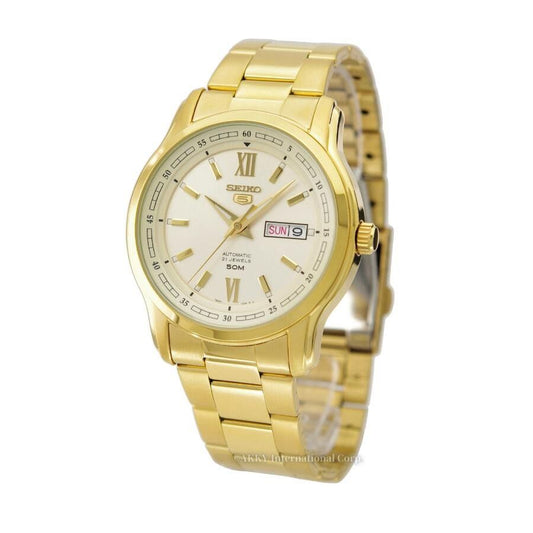 Seiko 5 Automatik Goldfarben Dial SNKP20 SNKP20K1 SNKP20K Herrenuhr
