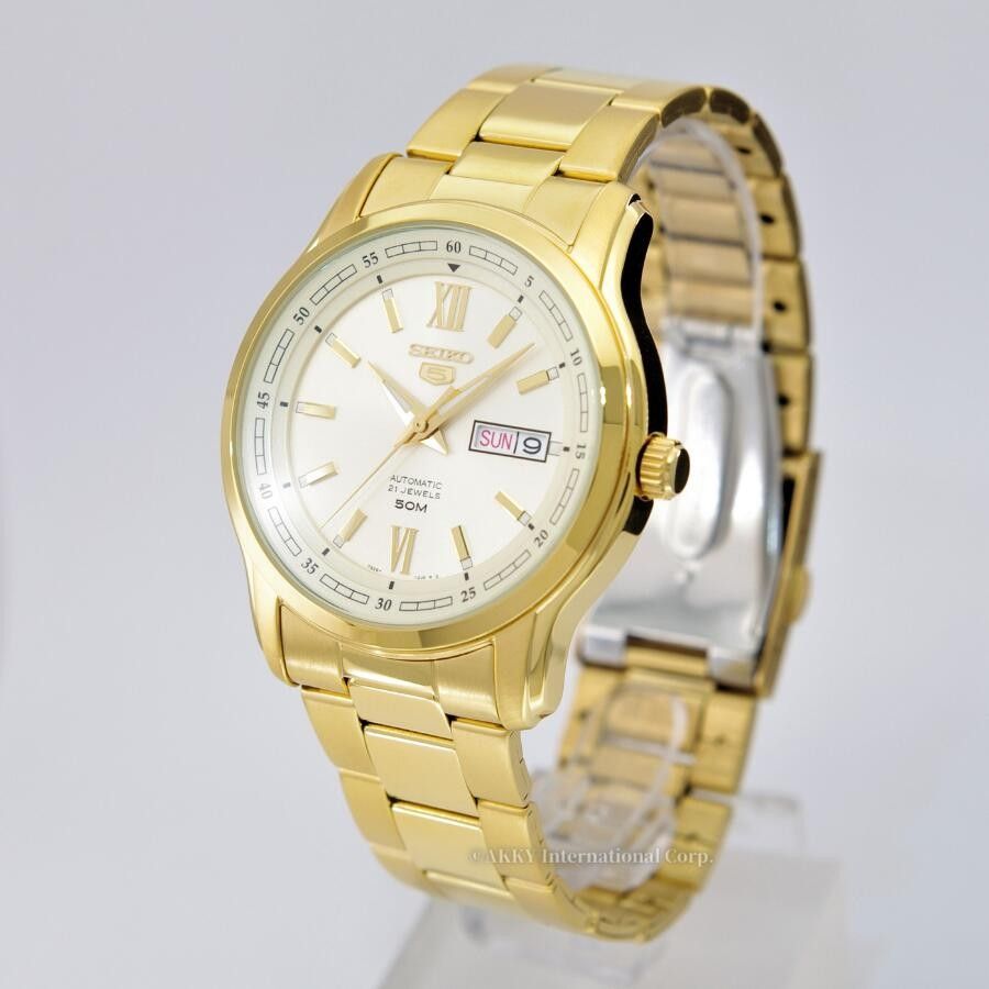 Seiko 5 Automatik Goldfarben Dial SNKP20 SNKP20K1 SNKP20K Herrenuhr