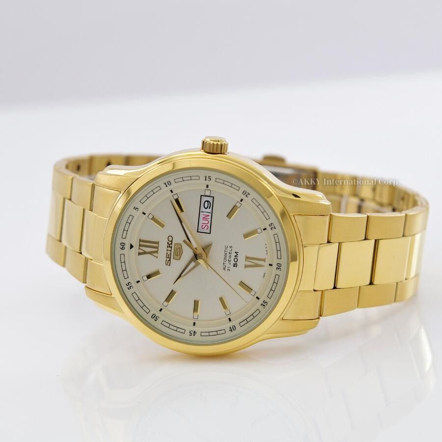 Seiko 5 Automatik Goldfarben Dial SNKP20 SNKP20K1 SNKP20K Herrenuhr