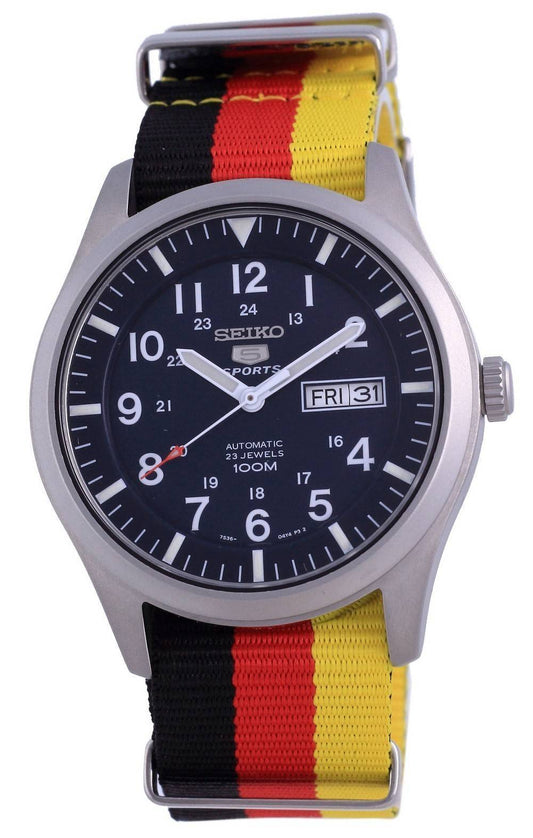 Seiko 5 Sports Automatik Polyester SNZG11K1-var-NATO26 100M Herrenuhr