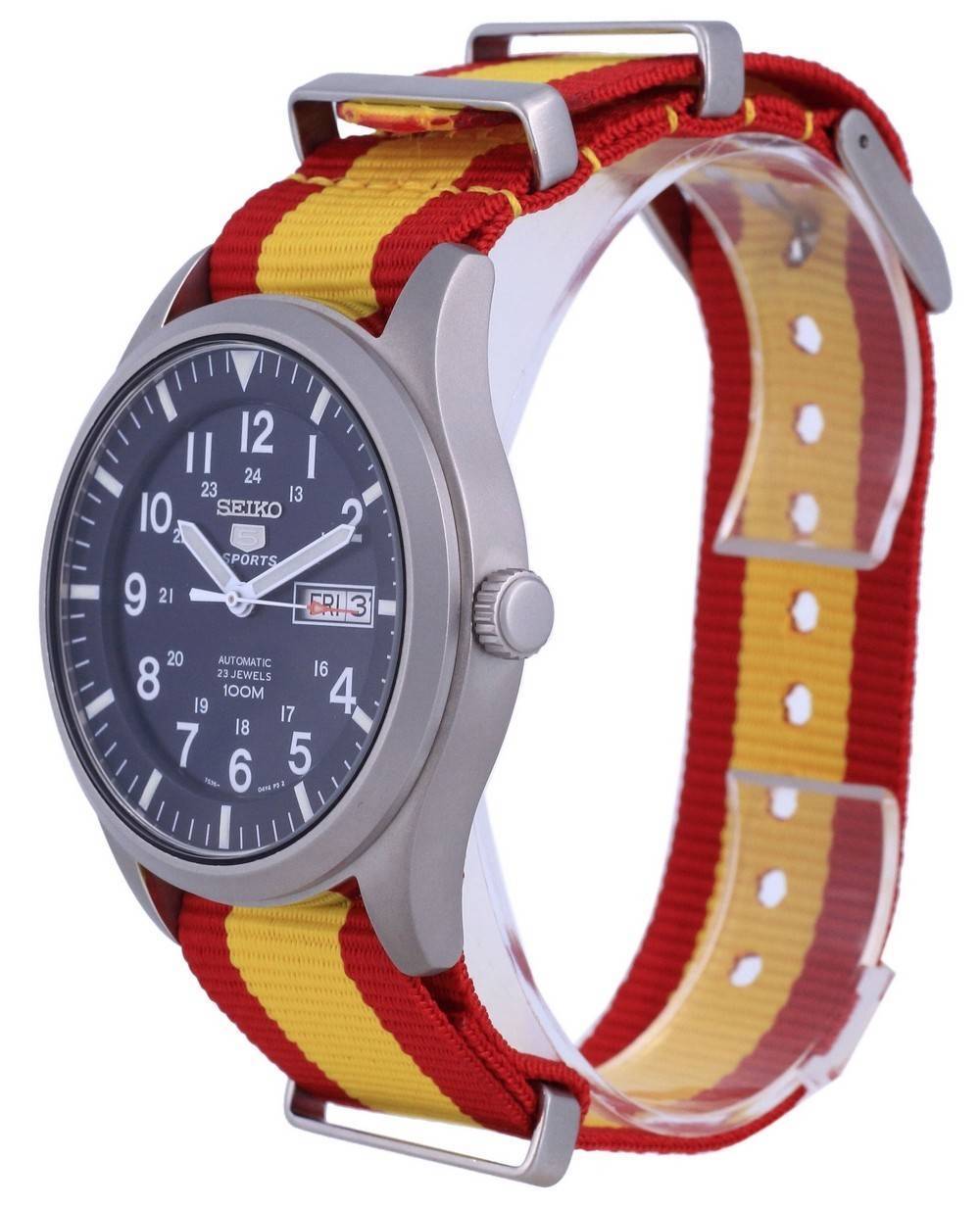Seiko 5 Sports Automatik Polyester SNZG11K1-var-NATO29 100M Herrenuhr