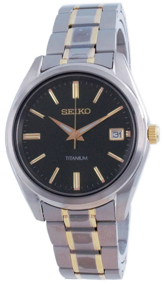 Seiko Discover More Titanium Quarz SUR377 SUR377P1 SUR377P 100M Herrenuhr