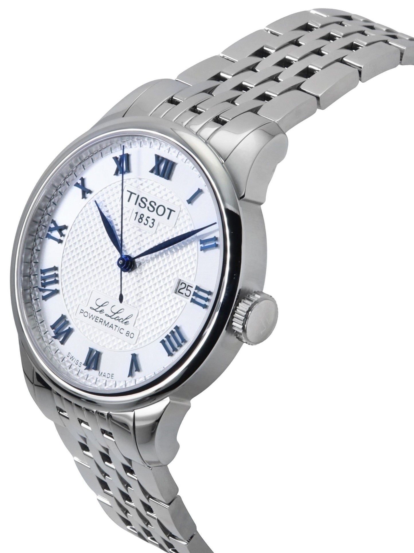 Tissot Le Locle Powermatic 80 20th Anniversary Edelstahl Silberfarbenes Zifferblatt Automatik T006.407.11.033.03 Herrenuhr