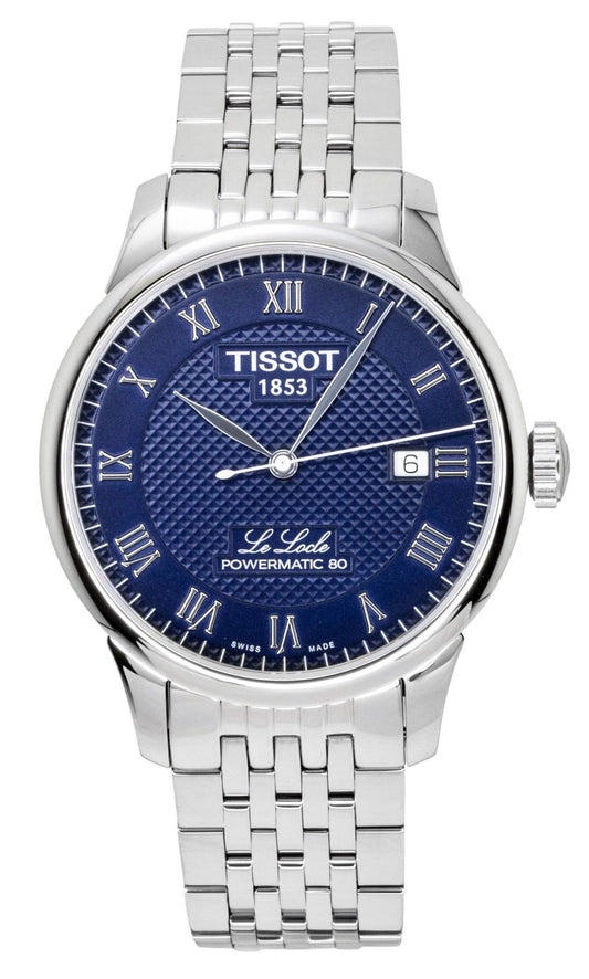 Tissot Le Locle Automatik Edelstahl Blaues Zifferblatt T006.407.11.043.00 Herrenuhr