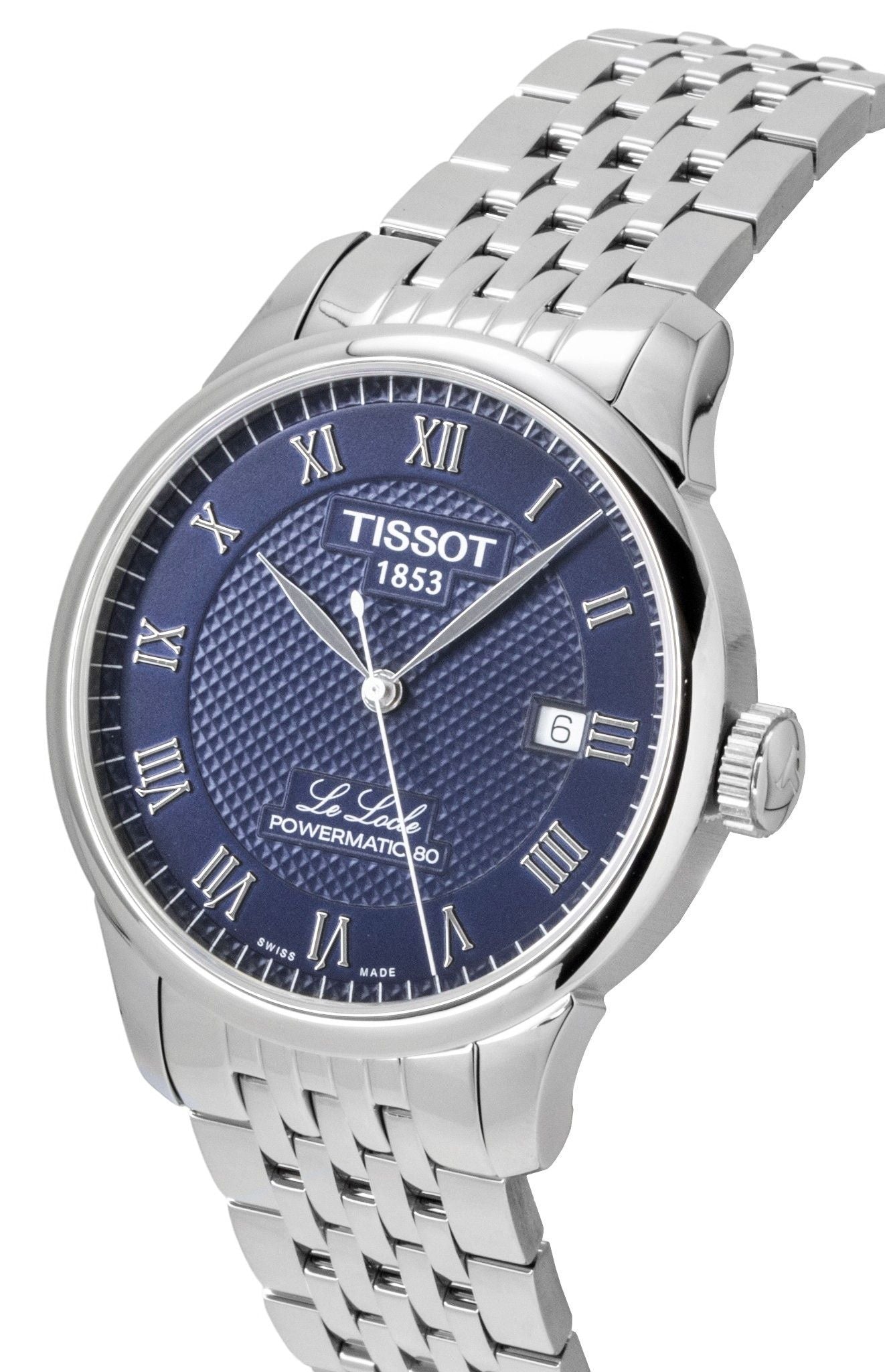 Tissot Le Locle Automatik Edelstahl Blaues Zifferblatt T006.407.11.043.00 Herrenuhr