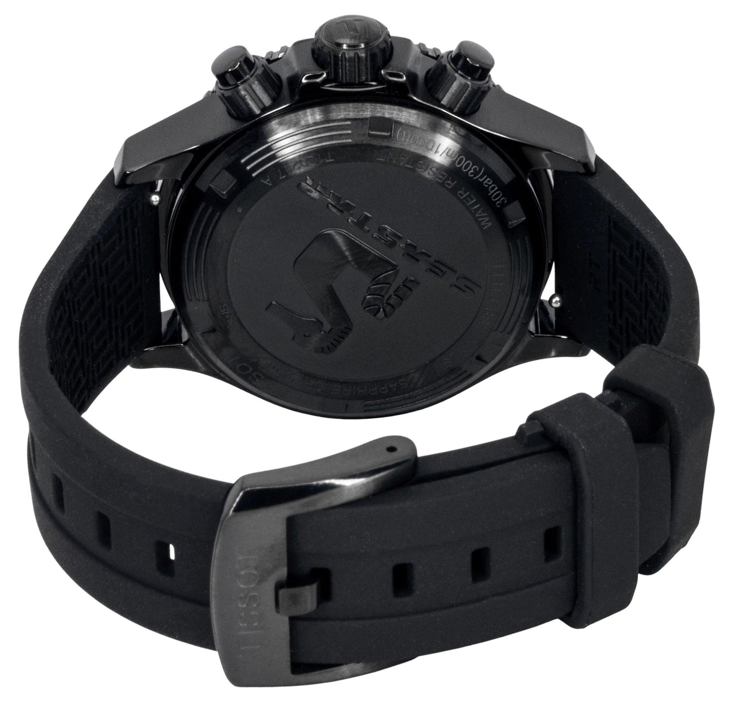 Tissot SeaStar 1000 Chronograph Synthetic Strap Schwarzes Zifferblatt Quarz Taucher T120.217.37.061.00 300M Herrenuhr