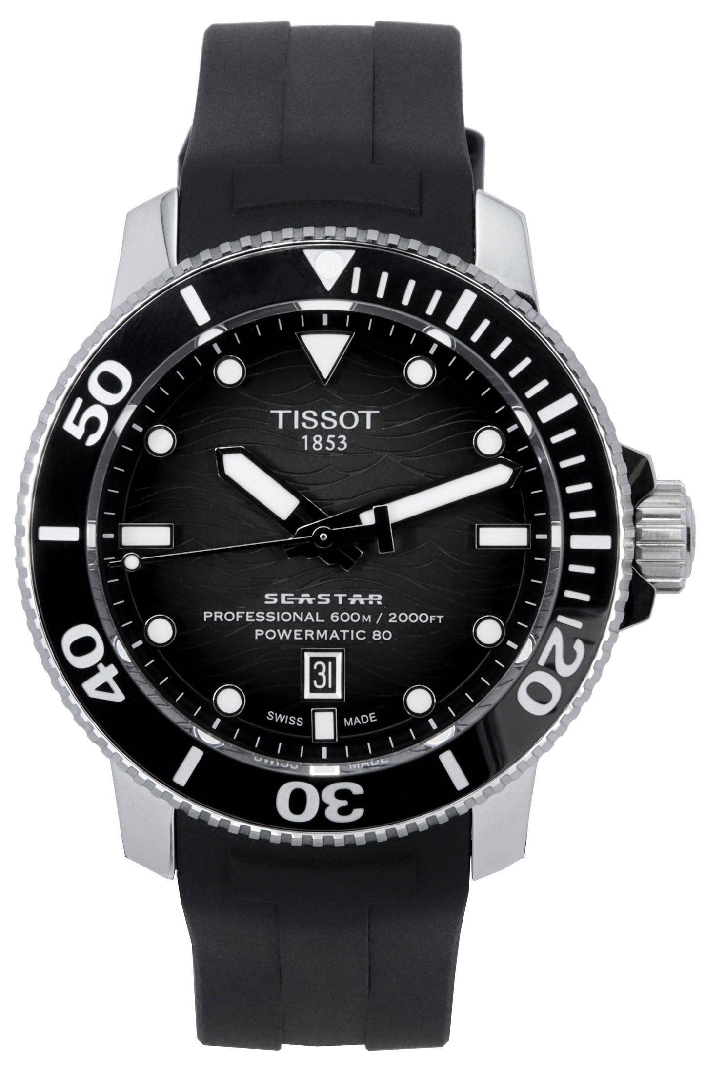 Tissot Seastar 2000 Professional Powermatic 80 Graues Zifferblatt Taucher T120.607.17.441.00 T1206071744100 600M Herrenuhr