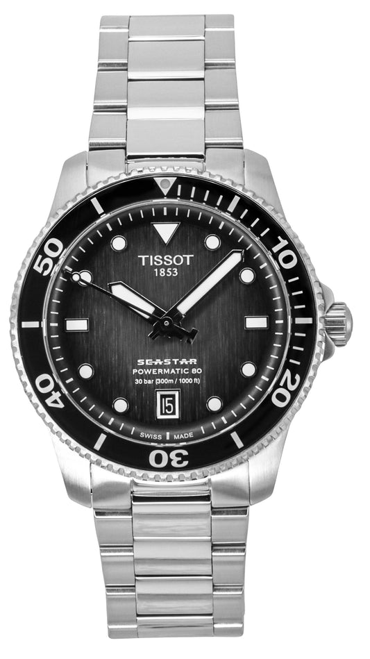 Tissot Seastar 1000 Powermatic 80 Graues Zifferblatt Automatik Taucher T120.807.11.051.00 300M Herrenuhr