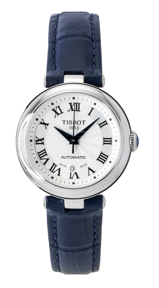 Tissot Bellissima Lederarmband White Dial Automatik T126.207.16.013.00 Damenuhr