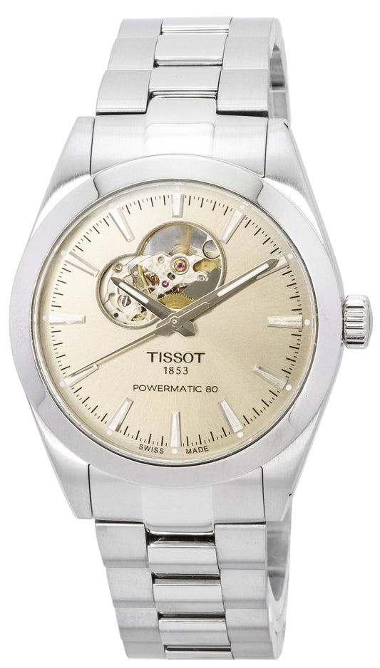 Tissot T-Classic Gentleman Powermatic 80 Open Heart Sunray Dial Automatik T127.407.11.081.00 100M Herrenuhr
