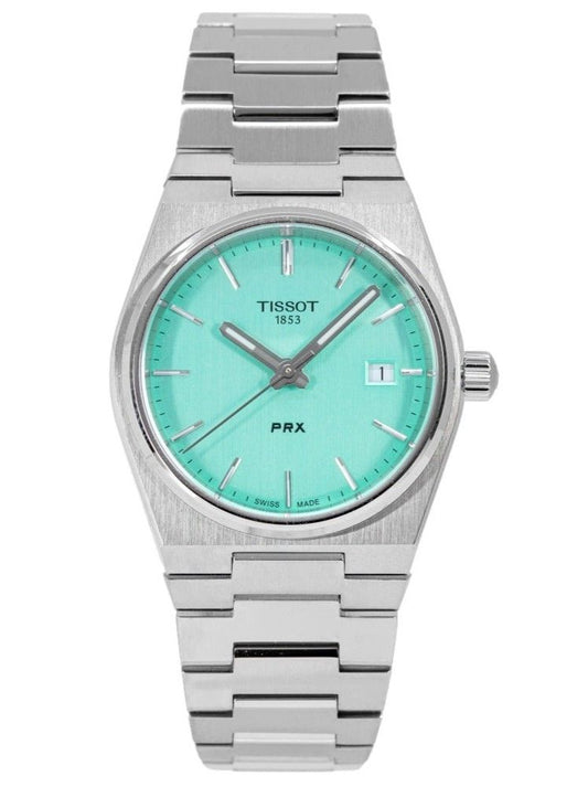 Tissot T-Classic PRX Edelstahl Light Grünes Zifferblatt Quarz T137.210.11.091.00 100M Damenuhr